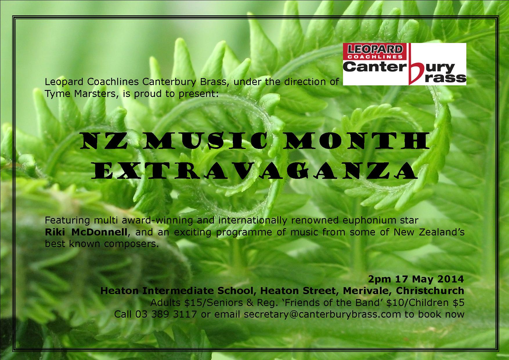 NZ Music Month Extravaganza